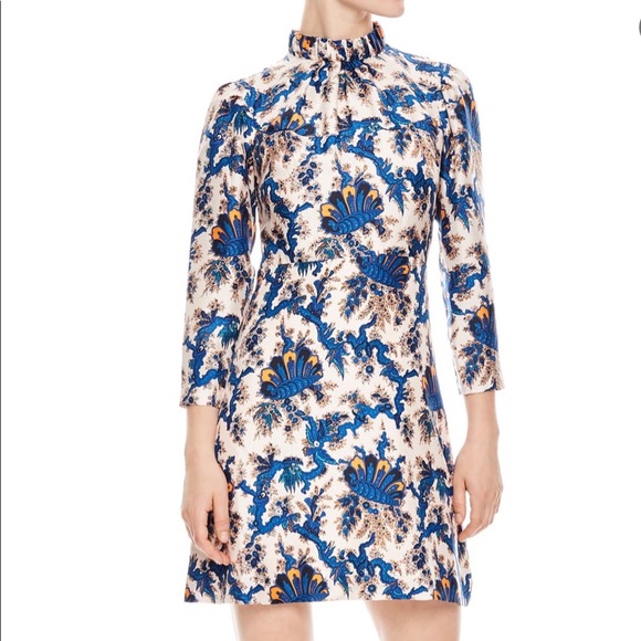 Sandro Utopique Silk Dress ASO Queen Letizia and Princess Victoria - Picture 2 of 6